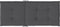 vidaXL - Tuinstoelkussens - rugleuning - 2 - st - 120x50x3 - cm - stof - antraciet