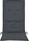 vidaXL - Tuinstoelkussens - rugleuning - 4 - st - 120x50x3 - cm - stof - antraciet
