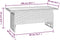 vidaXL - Tuintafel - 100x50x43/63 - cm - acaciahout - en - poly - rattan - zwart