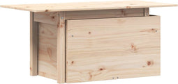 vidaXL - Tuintafel - 100x50x75 - cm - massief - grenenhout
