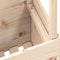 vidaXL - Tuintafel - 100x50x75 - cm - massief - grenenhout