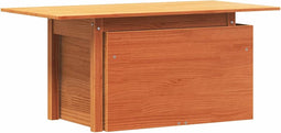 vidaXL - Tuintafel - 100x50x75 - cm - massief - grenenhout - wasbruin