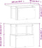 vidaXL - Tuintafel - 100x50x75 - cm - massief - grenenhout - wasbruin