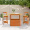 vidaXL - Tuintafel - 100x50x75 - cm - massief - grenenhout - wasbruin