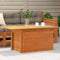 vidaXL - Tuintafel - 100x50x75 - cm - massief - grenenhout - wasbruin