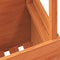 vidaXL - Tuintafel - 100x50x75 - cm - massief - grenenhout - wasbruin