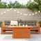 vidaXL - Tuintafel - 100x50x75 - cm - massief - grenenhout - wasbruin