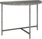 vidaXL - Tuintafel - 100x50x75 - cm - poly - rattan - grijs