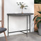 vidaXL - Tuintafel - 100x50x75 - cm - poly - rattan - grijs