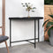 vidaXL - Tuintafel - 100x50x75 - cm - poly - rattan - zwart