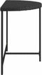 vidaXL - Tuintafel - 100x50x75 - cm - poly - rattan - zwart