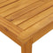 vidaXL - Tuintafel - 100x60x30 - cm - massief - acaciahout