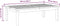 vidaXL - Tuintafel - 100x60x30 - cm - massief - acaciahout