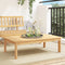 vidaXL - Tuintafel - 100x60x30 - cm - massief - acaciahout