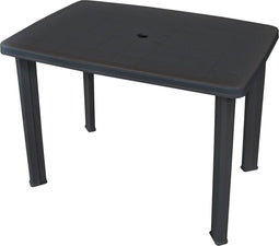 vidaXL - Tuintafel - 101x68x72 - cm - kunststof - antraciet