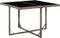 vidaXL - Tuintafel - 109x107x74 - cm - poly - rattan - en - glas - grijs