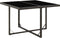 vidaXL - Tuintafel - 109x107x74 - cm - poly - rattan - en - glas - zwart
