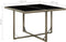 vidaXL - Tuintafel - 109x107x74 - cm - poly - rattan - en - glas - grijs
