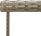 vidaXL - Tuintafel - 109x107x74 - cm - poly - rattan - en - glas - grijs