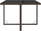 vidaXL - Tuintafel - 109x107x74 - cm - poly - rattan - en - glas - bruin