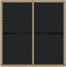 vidaXL - Tuintafel - 109x107x74 - cm - poly - rattan - en - glas - beige