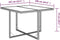 vidaXL - Tuintafel - 109x107x74 - cm - poly - rattan - en - glas - bruin