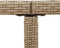 vidaXL - Tuintafel - 109x107x74 - cm - poly - rattan - en - glas - beige