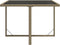 vidaXL - Tuintafel - 109x107x74 - cm - poly - rattan - en - glas - beige