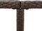 vidaXL - Tuintafel - 109x107x74 - cm - poly - rattan - en - glas - bruin