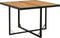 vidaXL - Tuintafel - 109x107x74 - cm - poly - rattan - en - massief - acaciahout - zwart