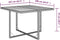 vidaXL - Tuintafel - 109x107x74 - cm - poly - rattan - en - massief - acaciahout - beige