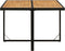 vidaXL - Tuintafel - 109x107x74 - cm - poly - rattan - en - massief - acaciahout - zwart