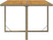 vidaXL - Tuintafel - 109x107x74 - cm - poly - rattan - en - massief - acaciahout - beige