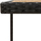 vidaXL - Tuintafel - 109x107x74 - cm - poly - rattan - en - massief - acaciahout - zwart