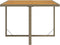 vidaXL - Tuintafel - 109x107x74 - cm - poly - rattan - en - massief - acaciahout - beige