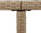 vidaXL - Tuintafel - 109x107x74 - cm - poly - rattan - en - massief - acaciahout - beige