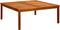 vidaXL - Tuintafel - 110x110x45 - cm - massief - acaciahout
