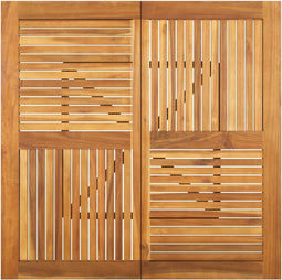 vidaXL - Tuintafel - 110x110x75 - cm - massief - acaciahout