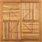 vidaXL - Tuintafel - 110x110x75 - cm - massief - acaciahout