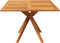 vidaXL - Tuintafel - 110x110x75 - cm - massief - acaciahout