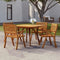 vidaXL - Tuintafel - 110x110x75 - cm - massief - acaciahout