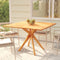 vidaXL - Tuintafel - 110x110x75 - cm - massief - acaciahout