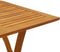 vidaXL - Tuintafel - 110x110x75 - cm - massief - acaciahout