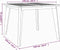 vidaXL - Tuintafel - 110x110x75 - cm - massief - acaciahout