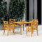vidaXL - Tuintafel - 110x110x75 - cm - massief - acaciahout