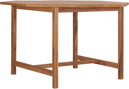 vidaXL - Tuintafel - 110x110x75 - cm - massief - teakhout