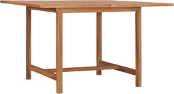 vidaXL - Tuintafel - 110x110x75 - cm - massief - teakhout