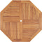 vidaXL - Tuintafel - 110x110x75 - cm - massief - teakhout