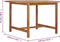 vidaXL - Tuintafel - 110x110x75 - cm - massief - teakhout