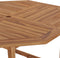 vidaXL - Tuintafel - 110x110x75 - cm - massief - teakhout